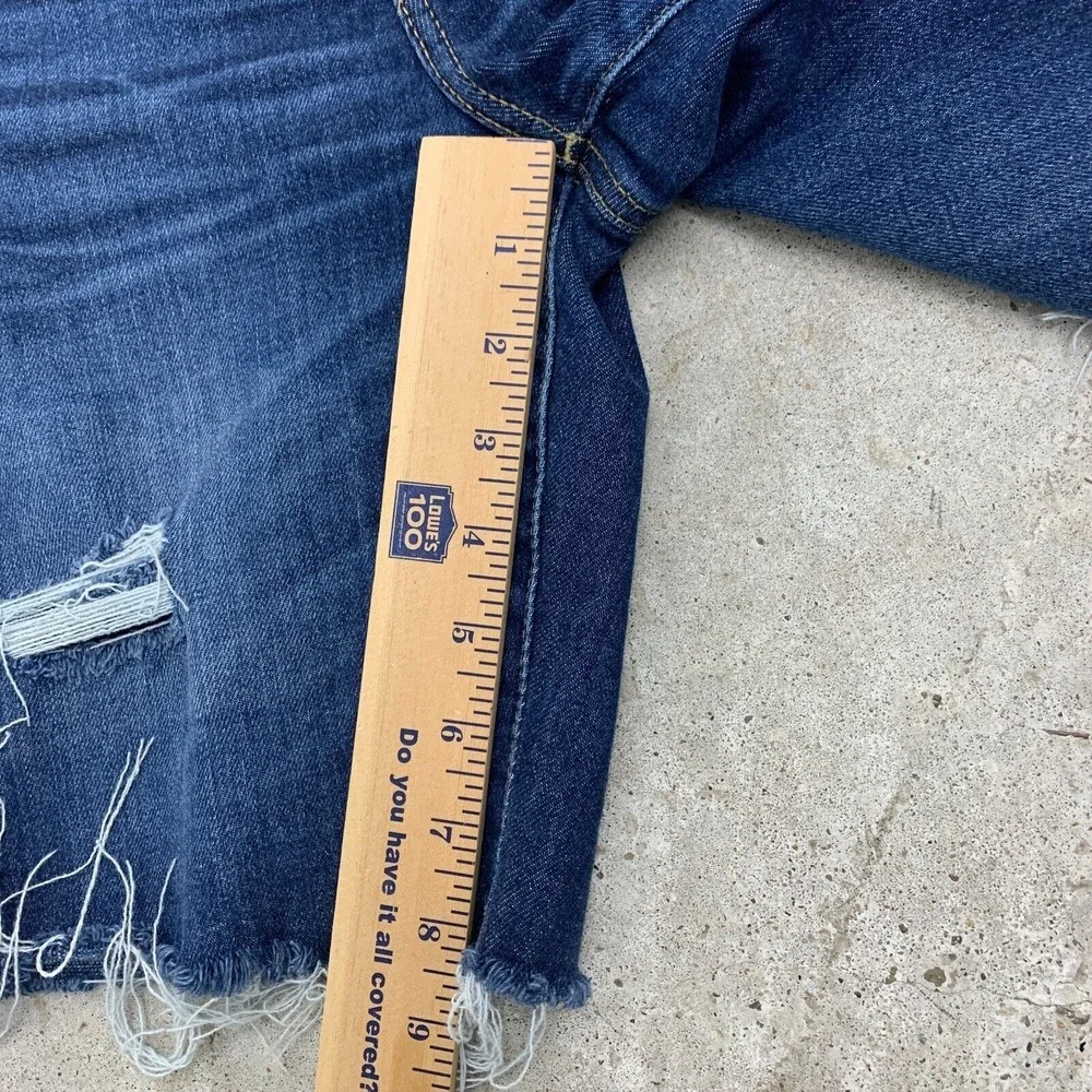 American Eagle Cut Off Jean Shorts Mens 28 Denim Athletic Fit Jorts Distressed